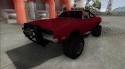 1969 Dodge Charger Cabrio Off Road для GTA San Andreas миниатюра 3