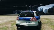 Volkswagen Golf V Polish Police para GTA 4 miniatura 4