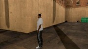 Чёрные штаны с полосками для GTA San Andreas миниатюра 2
