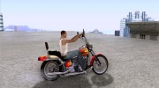 Harley Davidson softail Skin 2 для GTA San Andreas миниатюра 5