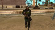 Сталкер в униформе болотного цвета для GTA San Andreas миниатюра 3