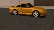 1987 Porsche 959 Sport (Low Poly) para GTA San Andreas miniatura 4