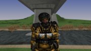 Член группировки Хаос в бронекостюме «Берилл-5М» со шлемом «Сфера-08» из S.T.A.L.K.E.R para GTA San Andreas miniatura 1