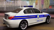 BMW M5 - Croatian Police Car para GTA San Andreas miniatura 4