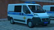 Fiat Ducato 4 ПОЛИЦИЯ ОБ ДПС УГИБДД (2012-2018) для GTA San Andreas миниатюра 1