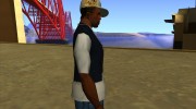 New Era White cap для GTA San Andreas миниатюра 2