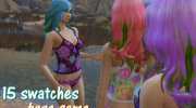 Kelpy Curls Mermaid Hair для Sims 4 миниатюра 2