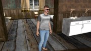 Skin HD GTA V Online парень с усиками for GTA San Andreas miniature 4