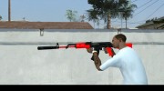 AK-47 black and red para GTA San Andreas miniatura 2