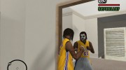 Футболка Lakers para GTA San Andreas miniatura 2