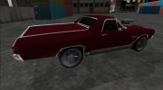 1970 Chevrolet El Camino SS для GTA San Andreas миниатюра 4