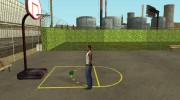 Green basketball ball by Vexillum para GTA San Andreas miniatura 3