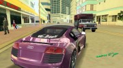 Audi R8 V10 TT Black Revel for GTA Vice City miniature 3