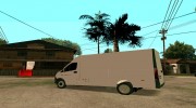 ГАЗель Next цельнометаллический фургон para GTA San Andreas miniatura 3
