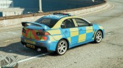 Essex Police Mitsubishi Evo X for GTA 5 miniature 3