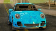 Porsche 911 Turbo Blue Star para GTA San Andreas miniatura 11