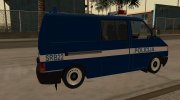 Volkswagen Transporter T4 Police (v.2) для GTA San Andreas миниатюра 3