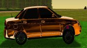 Lada Priora 2170 Gold Ganja Style for GTA San Andreas miniature 4
