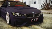 BMW M4 Stance 2014 para GTA San Andreas miniatura 7