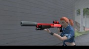 Chromegun black and red для GTA San Andreas миниатюра 5