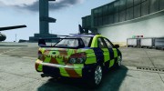 Subaru Impreza WRX Police for GTA 4 miniature 4