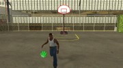Green basketball ball by Vexillum для GTA San Andreas миниатюра 6