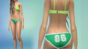College Style Underwear for Sims 4 miniature 2