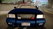 FCPD Ford Crown Victoria para GTA San Andreas miniatura 5