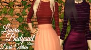 Laura Bodysuit для Sims 4 миниатюра 1