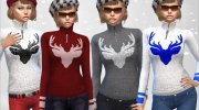 Winter Wonderland Pullover для Sims 4 миниатюра 2