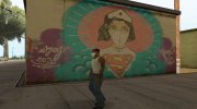 Nurse Superwoman Coronavirus Graffiti para GTA San Andreas miniatura 1