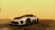 Lexus LFA for GTA San Andreas miniature 1