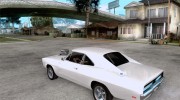 Dodge Charger RT 1970 The Fast and The Furious для GTA San Andreas миниатюра 3