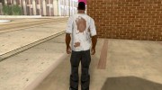 Кровавая футболка para GTA San Andreas miniatura 3