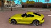 Dodge Viper SRT  GTS для GTA San Andreas миниатюра 2