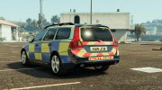 Essex Police Volvo V70 para GTA 5 miniatura 2
