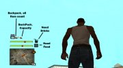 Needs And Inventory Mod (Backpack) для GTA San Andreas миниатюра 2