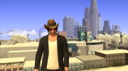 Skin GTA V Online в Ковбойской шляпе для GTA San Andreas миниатюра 10