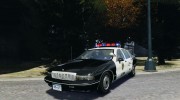 Chevrolet Caprice 1991 Police para GTA 4 miniatura 1