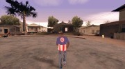 Футболка Капитан Америка para GTA San Andreas miniatura 4