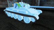 Шкурка для Т-44 Rainbow Dash for World Of Tanks miniature 5
