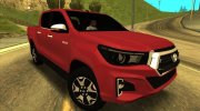 Toyota Hilux SRX 2019 для GTA San Andreas миниатюра 1