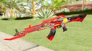 AK-47 (Unicorn Fire) для GTA San Andreas миниатюра 3