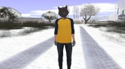 Skin HD GTA Online в маске волка v3 para GTA San Andreas miniatura 2