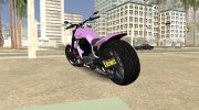 GTA V Western Motorcycle Nightblade V2 (v2) para GTA San Andreas miniatura 2