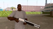 White Chrome Shotgun для GTA San Andreas миниатюра 6