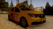 Renault Logan 2017 Яндекс Такси для GTA San Andreas миниатюра 3