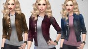 Fur Jacket para Sims 4 miniatura 5