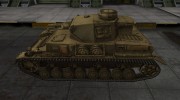 Пустынный скин для танка PzKpfw IV для World Of Tanks миниатюра 2