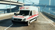 Mercedes Sprinter Turkish Ambulance for GTA 5 miniature 1